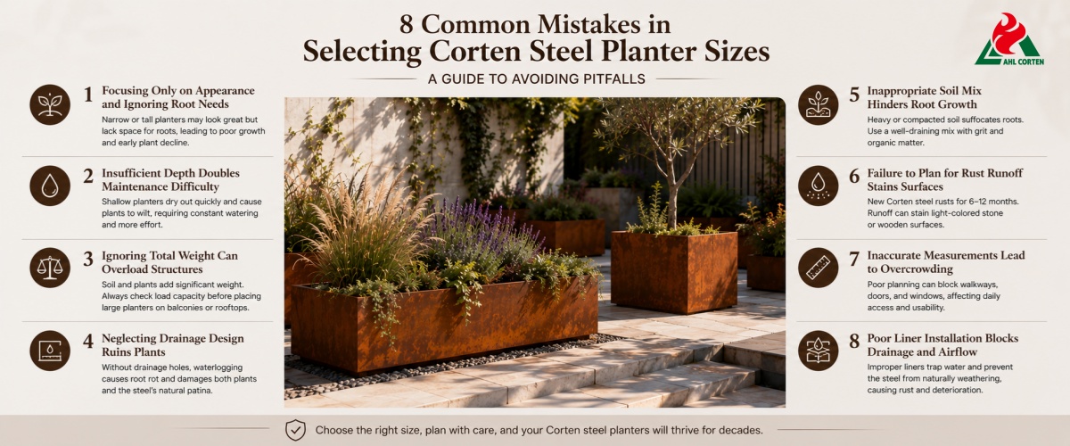 8 Common Mistakes in Selecting Corten Steel Planter Sizes (A Guide to Avoiding Pitfalls)